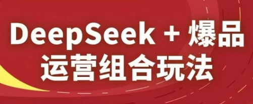 DeepSeek+爆品运营组合玩法,2025淘系精品课-极光网创
