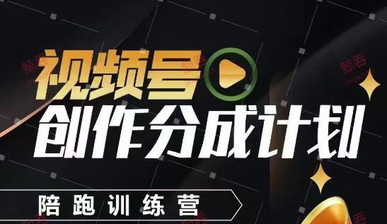 视频号创作分成计划陪跑训练营，手把手教会你如何制作视频，细水长流型项目-极光网创