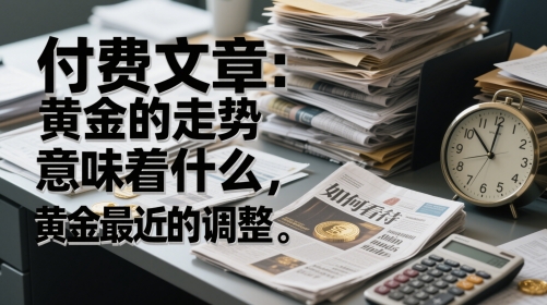 付费文章：黄金的走势意味着什么，如何看待黄金最近的调整-极光网创