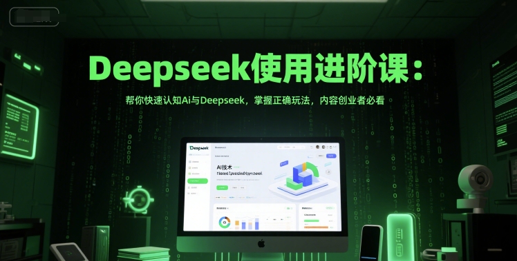 Deepseek使用进阶课：帮你快速认知Ai与Deepseek，掌握正确玩法，内容创业者必看-极光网创