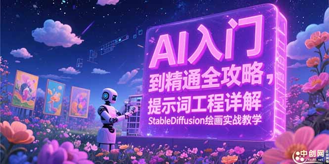 AI入门到精通全攻略，提示词工程详解，StableDiffusion绘画实战教学-极光网创