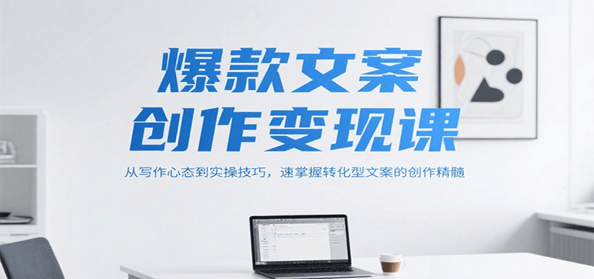 爆款文案创作变现课,从写作心态到实操技巧,速掌握转化型文案的创作精髓-极光网创