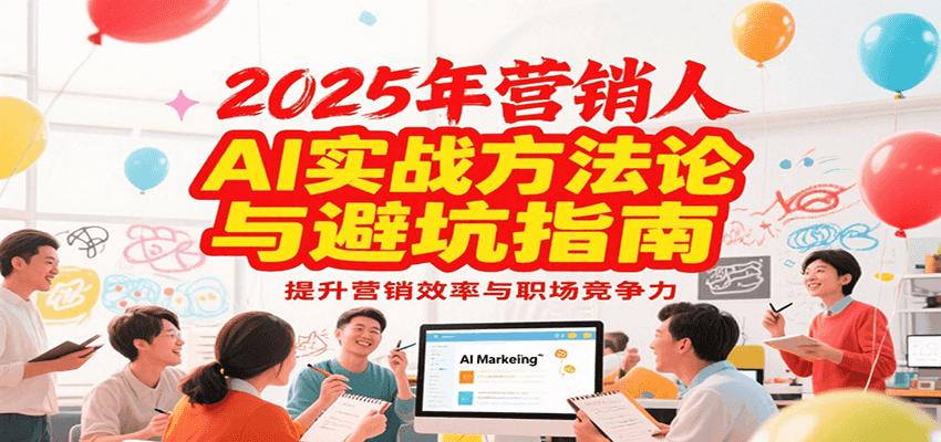 2025年营销实战方法论与避坑指南，利用AI提升营销效率与职场竞争力-极光网创