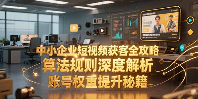中小企业短视频获客全攻略，算法规则深度解析，账号权重提升秘籍-极光网创