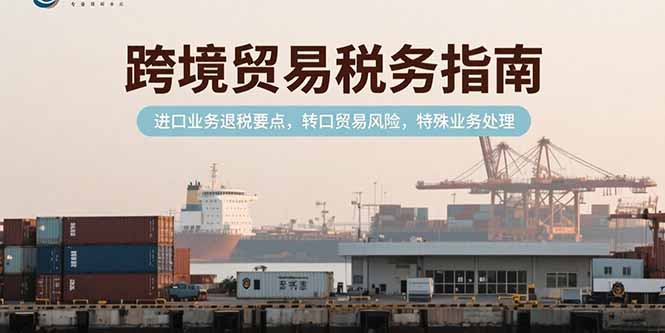 跨境贸易税务指南，进口业务退税要点，转口贸易风险，特殊业务处理-极光网创