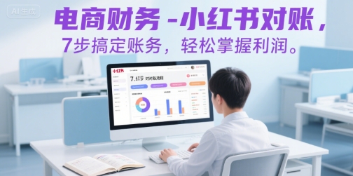 电商财务-小红书对账，7步搞定账务，轻松掌握利润-极光网创