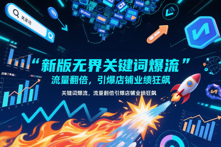 新版无界关键词爆流,流量翻倍,引爆店铺业绩狂飙-极光网创