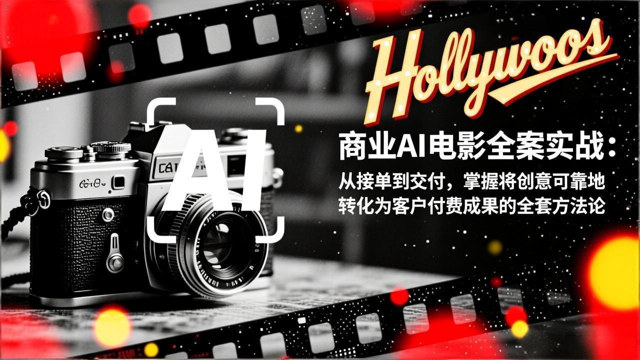 商业AI电影全案实战:从接单到交付,掌握将创意可靠地转化为客户付费成果的全套方法论-极光网创