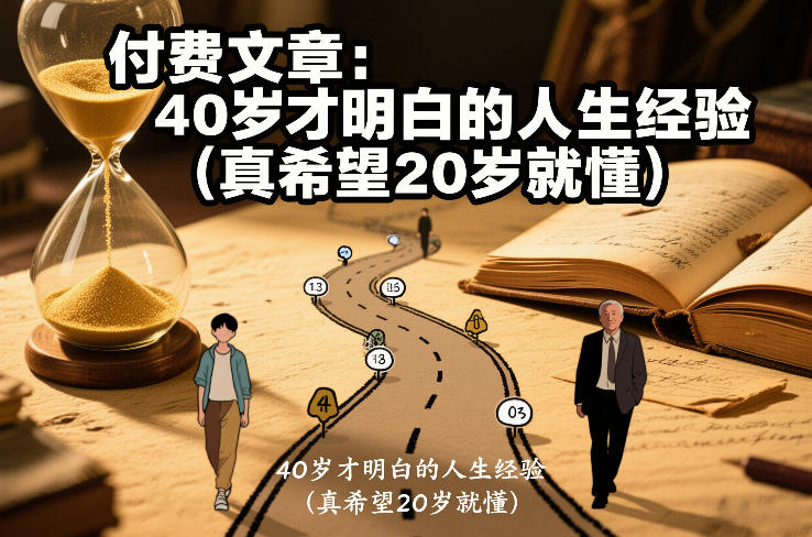 付费文章：40岁才明白的人生经验(真希望20岁就懂)-极光网创
