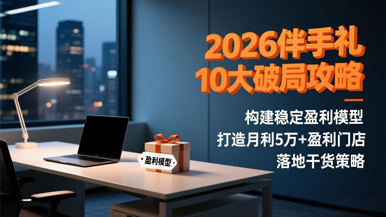 2026伴手礼10大破局攻略:构建稳定盈利模型,打造月利5万+盈利门店,落地干货策略-极光网创