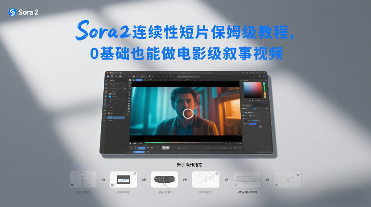 Sora2连续性短片保姆级教程，0基础也能做电影级叙事视频-极光网创