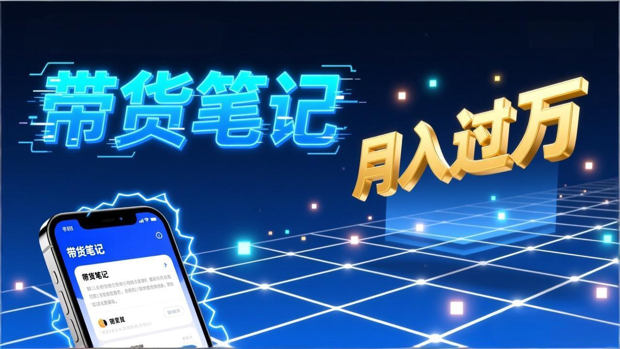 小红书爆款笔记带货实战：拆解封面标题正文全要素，手把手教你单篇笔记带货月入过万-极光网创