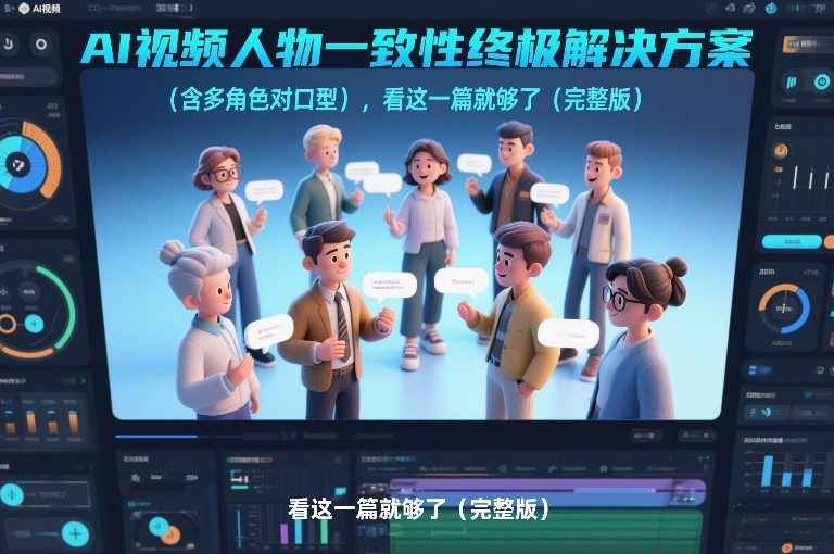 AI视频人物一致性终极解决方案(含多角色对口型)，看这一篇就够了(完整版)-极光网创