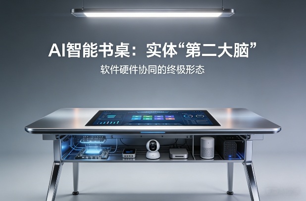 AI智能书桌搭建，构建你的实体“第二大脑”，软件硬件协同的终极形态-极光网创