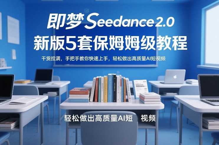 即梦Seedance2.0新版5套保姆级教程，干货拉满，手把手教你快速上手，轻松做出高质量AI短视频-极光网创