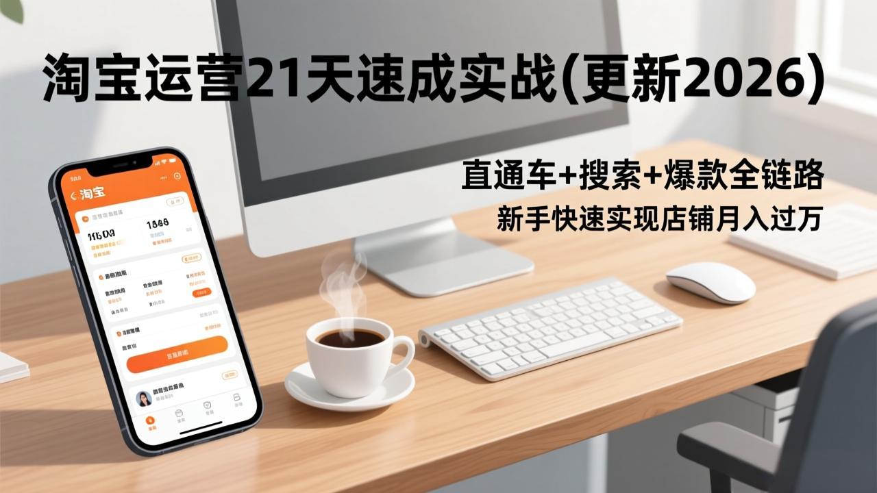 淘宝运营21天速成实战(更新2026-极光网创