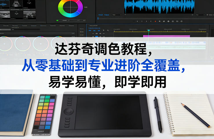 达芬奇调色教程，从零基础到专业进阶全覆盖，易学易懂，即学即用-极光网创