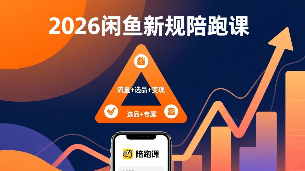 2026闲鱼高阶陪跑课全新上线，带你吃透新规玩转选品流量，从零搭建稳定变现盈利体系-极光网创