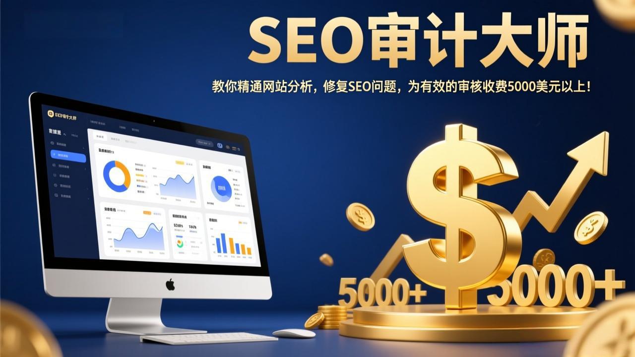 SEO审计大师：教你精通网站分析，修复SEO问题，为有效的审核收费5000美元以上！-极光网创