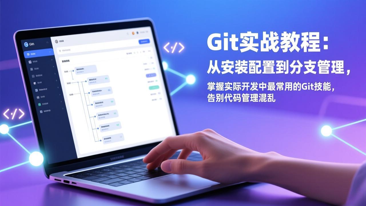 Git实战教程：从安装配置到分支管理，掌握实际开发中最常用的Git技能，告别代码管理混乱-极光网创