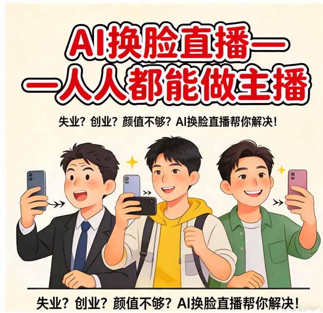 AI换脸直播，人人都能做主播-极光网创