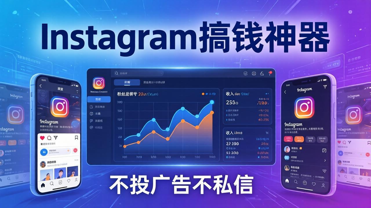 Instagram搞钱神器：月涨6万粉+月入5万刀，不投广告不私信，靠算法+低价产品-极光网创