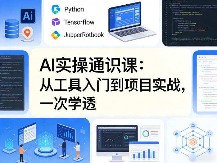 AI实操通识课，从工具入门到项目实战，一次学透-极光网创