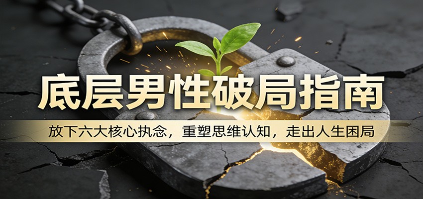 底层男性破局指南：放下六大核心执念，重塑思维认知，走出人生困局-极光网创