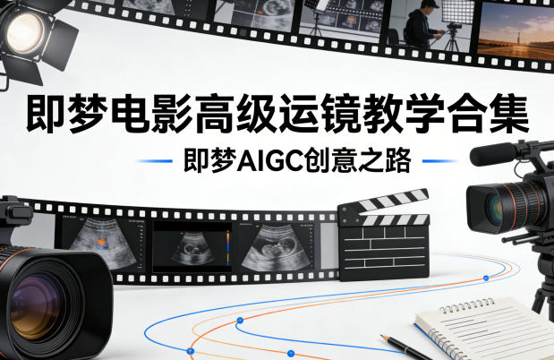 即梦电影高级运镜教学合集，即梦AIGC创意之路-极光网创